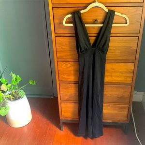 Susana Monaco plunge front Criss-cross back dress